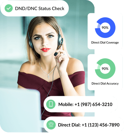 90% Valid Direct Dialing Numbers